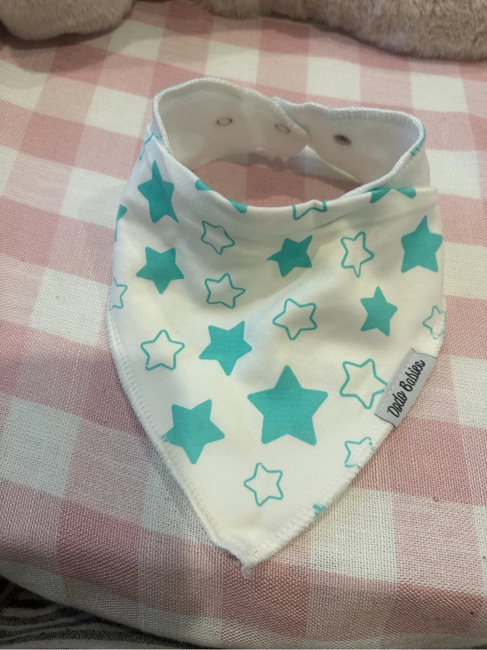 8 pcs burp babiesOrganic Cotton Baby Bandana Drool Bibs - Blue & Gray Set